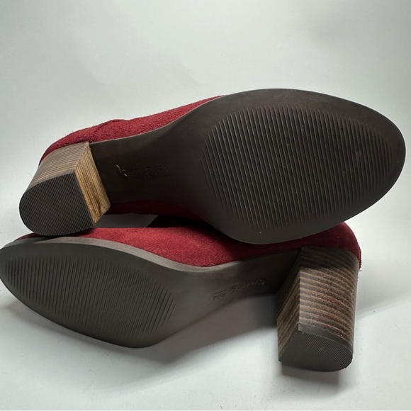 Koolaburra by UGG Amalea Suede Leather Ankle Bootie Amphora Red Women's Sz 8.5 - Picture 9 of 12